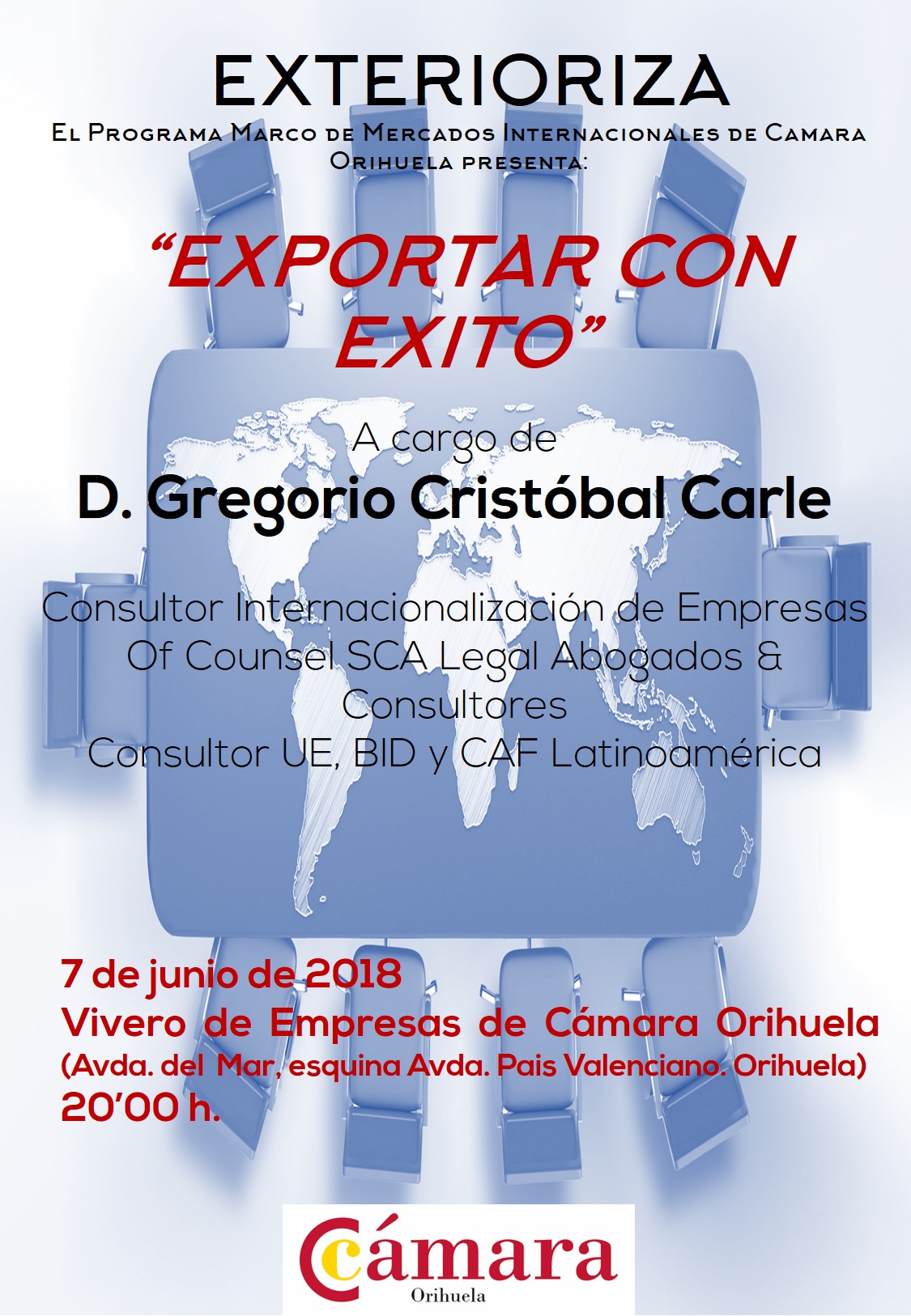 Charla sobre exportación en el Vivero de Empresas de Cámara Orihuela